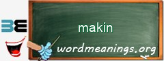 WordMeaning blackboard for makin